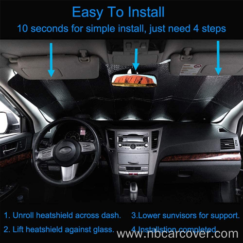 Universal Fit Foldable Car Front Window Sun Shade